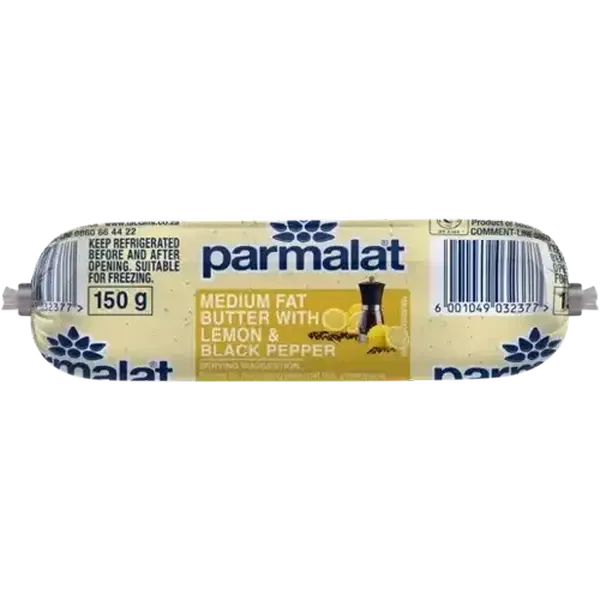 Parmalat Lemon & Black Pepper Medium Fat Butter 150g
