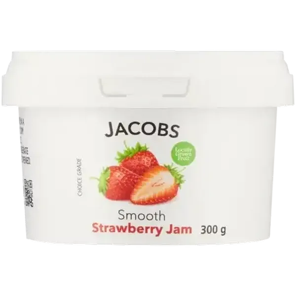 Jacobs Jam Co Smooth Strawberry Jam 300g