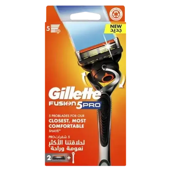Gillette Fusion5 Pro Razor with Cartridges 3 Piece