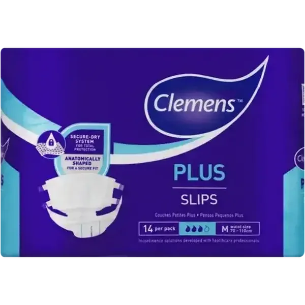 Clemens Plus Incontinence Medium Slips 14 Pack
