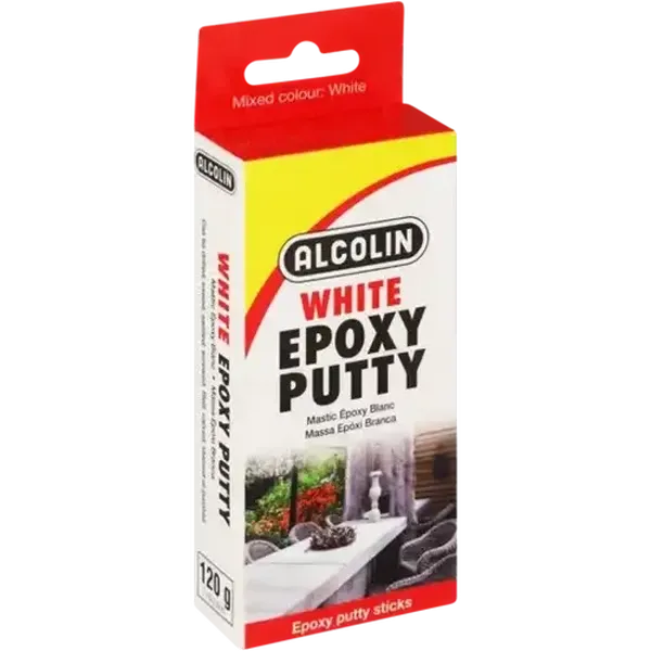 Alcolin White Epoxy Putty 2 x 60g