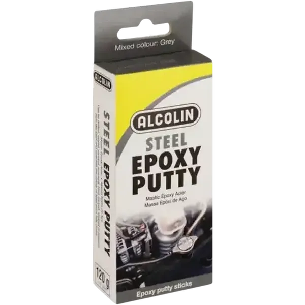 Alcolin Steel Epoxy Putty 2 x 60g