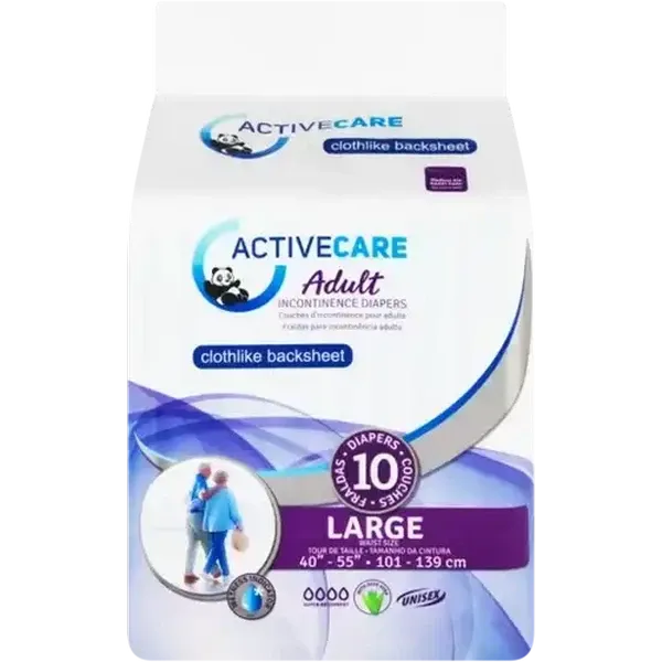 Active Care Large Adult Incontinence Diapers 10 Pack