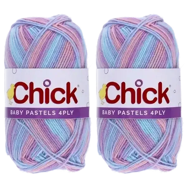Chick Sugardust Print Baby Wool 100g
