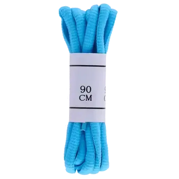 Millor Neon Blue Oval Shoelaces 90cm