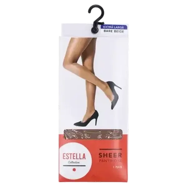 Estella Extra Large Sheer Bare Beige Pantihose