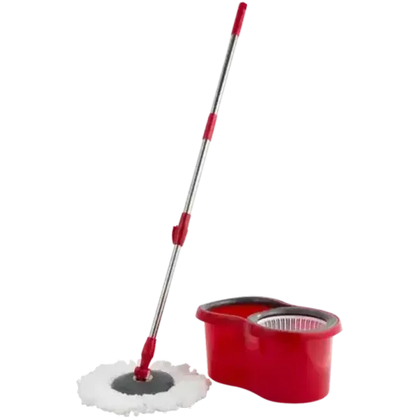 ADDIS Spinna Red Intelligent Cleaning Mop With Bucket