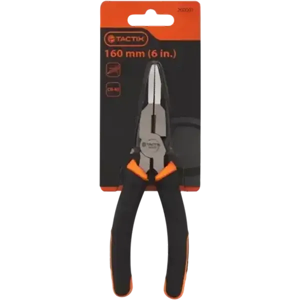 Tactix Black Long Nose Pliers 160mm
