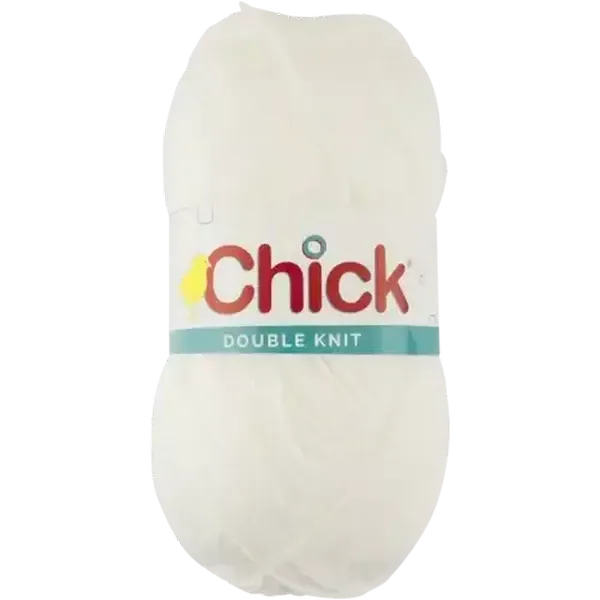 Chick White Acrylic Double Knit Wool 100g