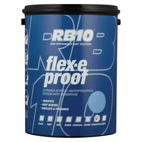 RB10 Terracotta Flex-E-Proof Waterproof Paint 5L