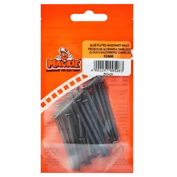 Mackie Fluted Masonry Nail 50mm 25-Pack