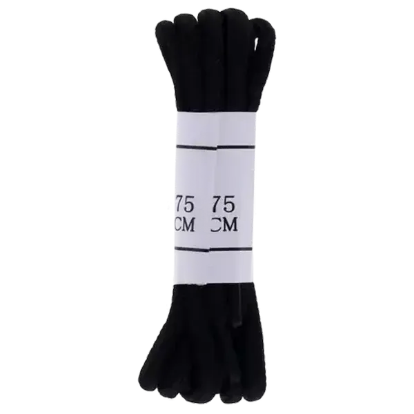Millor Round Black Shoelace 75cm