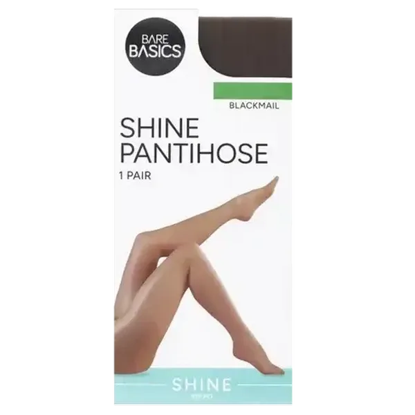 Bare Basics Medium Blackmail Shine Pantyhose