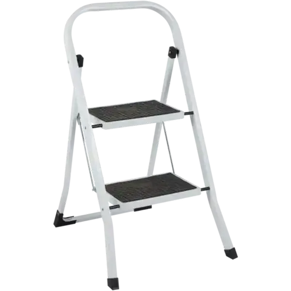 Pro Tools White Metal 2-Step Ladder