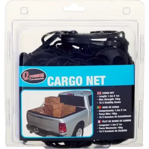 Q Premium Black Cargo Net 1.3m x 1m