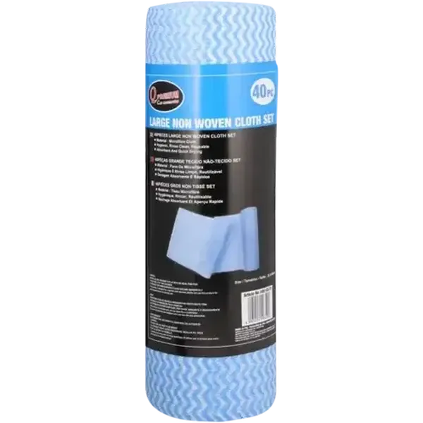 Q Premium Large Non-Woven Cloth Set Blue 40 Piece