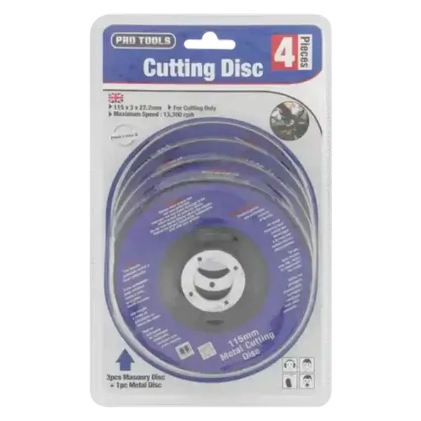 Pro Tools Cutting Discs 4 Pieces (Type May Vary)