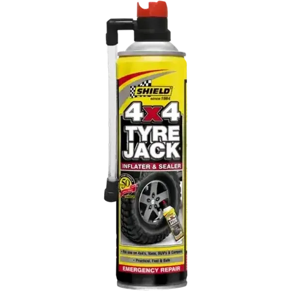 Shield Tyre Jack 4×4 Inflater & Sealer 500ml