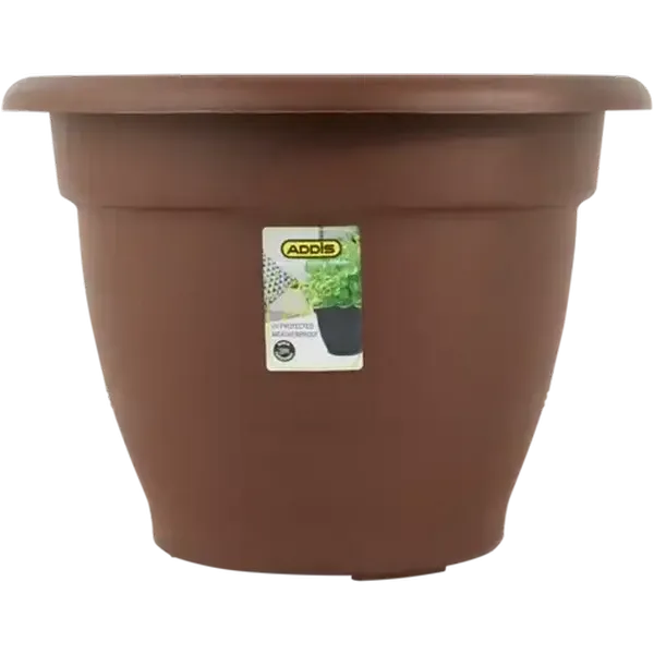 ADDIS Chocolate Brown Venus Plant Pot 44cm