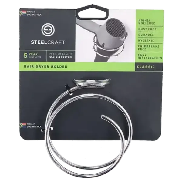 Steelcraft Stainless Steel Hair Dryer Holder
