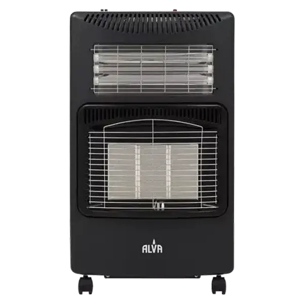 Alva Black Dual Power Gas & Electric Heater