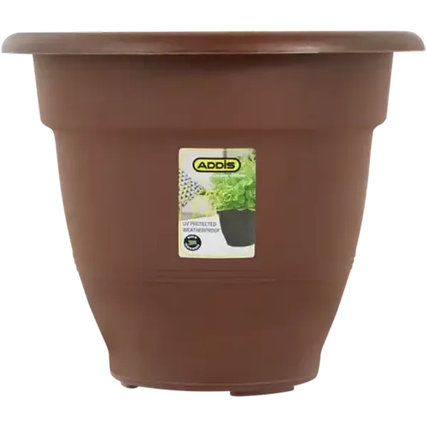 ADDIS Chocolate Brown Venus Plant Pot 32cm