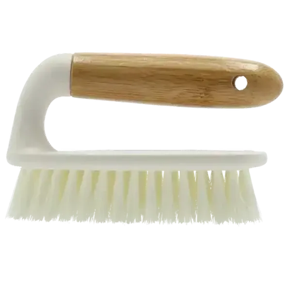 Bamboo White Iron Shape Scrubber