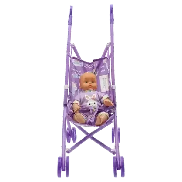 Baby Cuddle Baby Doll & Stroller Toy Set