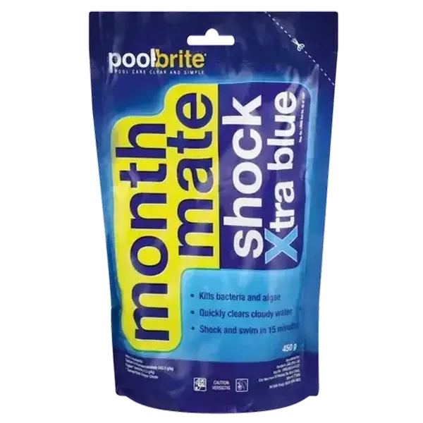 PoolBrite Month Mate Xtra Blue Shock Pool Treatment 450g