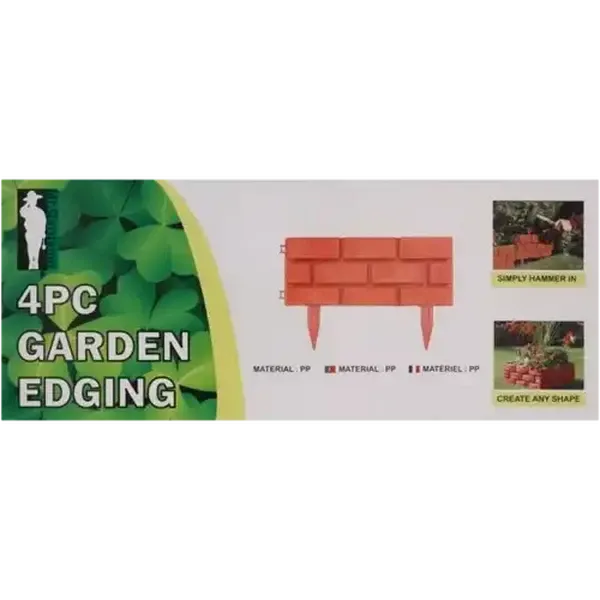 Brick Effect Garden Edging 4-Pack