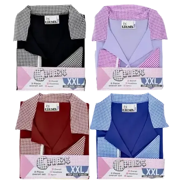 Chex Ladies Extra Extra Large Overall Set 3 Piece (Colour May Vary)
