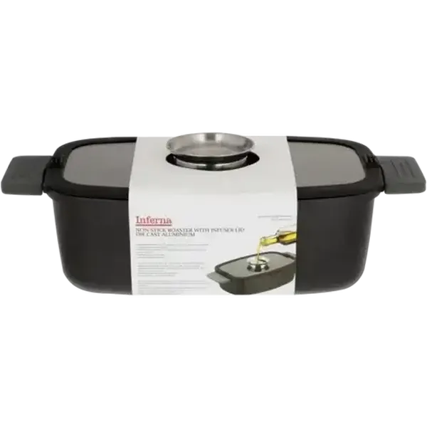 Inferna Non-Stick Aluminium Roaster With Infuser Lid 32cm