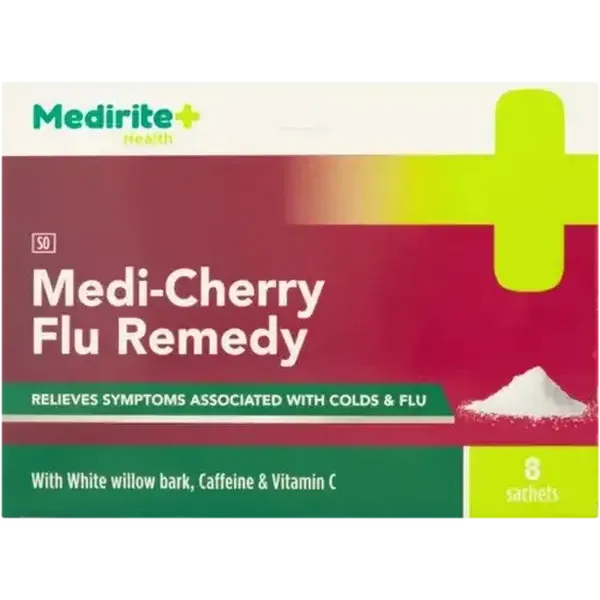 Medirite Medi-Cherry Flu Remedy Sachets 8 Pack