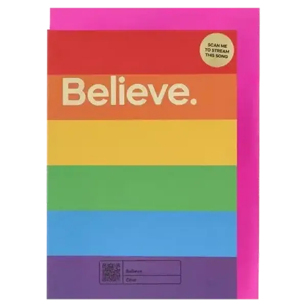 Say It Songs Believe Everyday Card