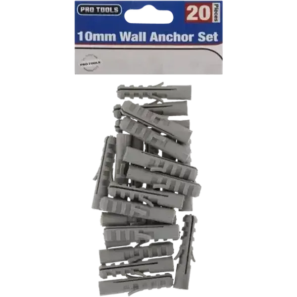 Pro Tools Wall Anchors 20 x 10mm