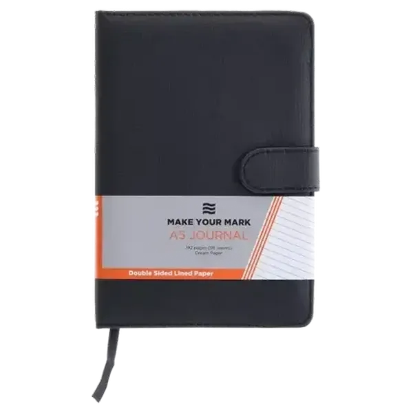 Donau Black A5 Book Journal with Buckle