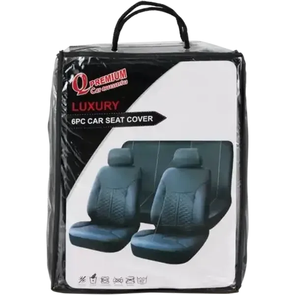 Q Premium Luxury Car Seat Covers 6 Pieces