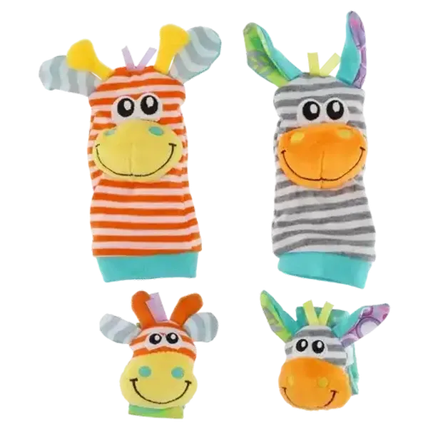 Playgro Wrist & Foot Jungle Toy 4-Pack