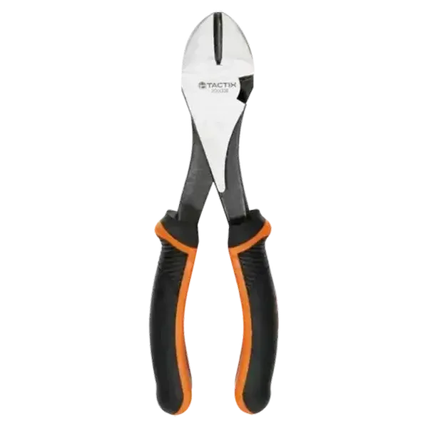 Tactix Black Heavy Duty Diagonal Pliers 190mm