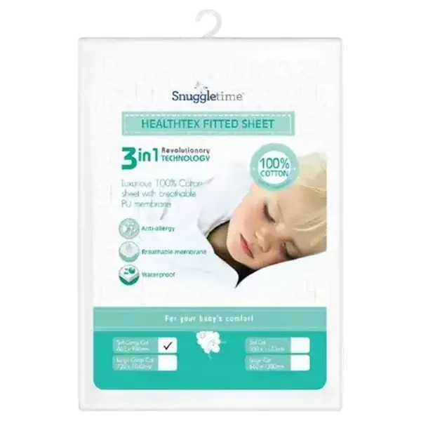 Snuggletime White Cotton Healthtex Comfort Sheet