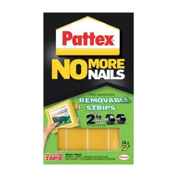Pattex No More Nails Removable Mounting Strips 2kg