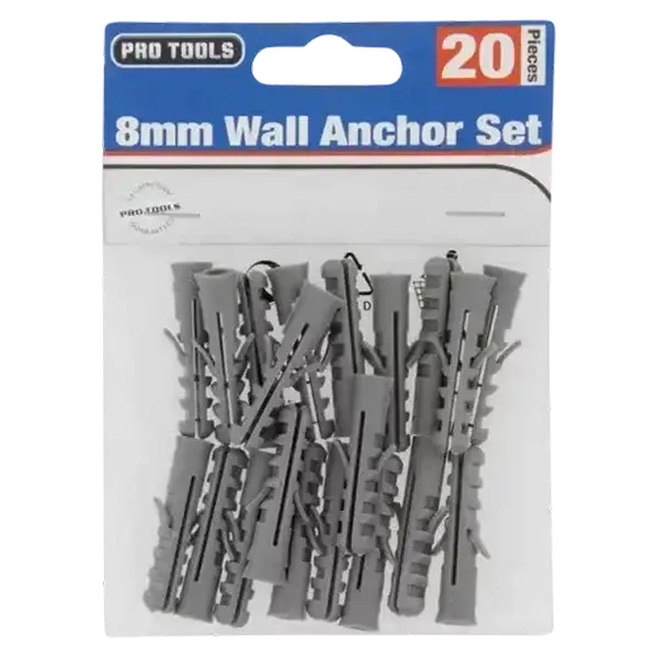 Pro Tools Wall Anchor 8mm 20-Pack