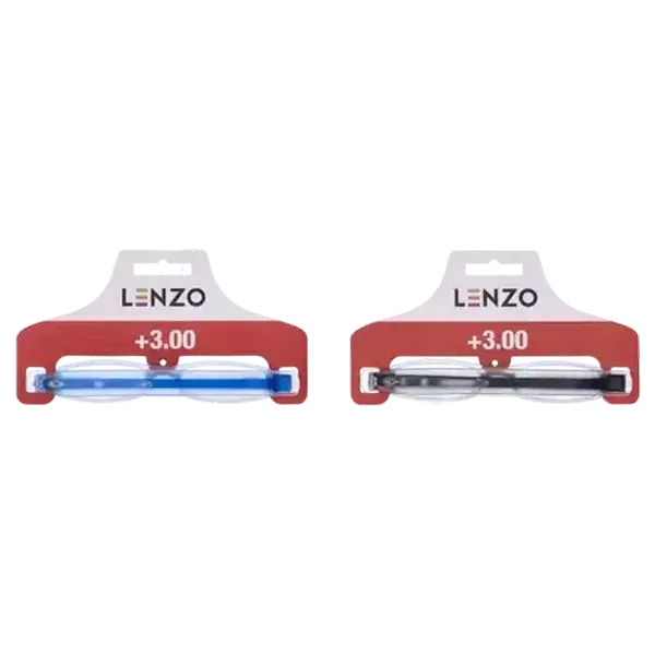 LENZO Designer Eyes +3.00 Foldable Reading Glasses (Colour May Vary)