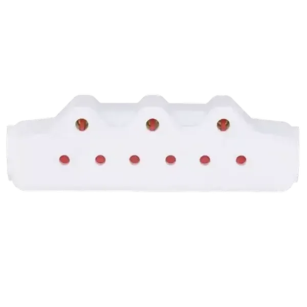 SCE White 5 Way Adaptor 16A