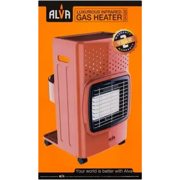 Alva Luxurious Red Infrared Gas Heater