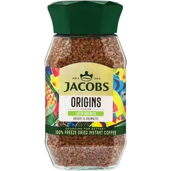 Jacobs Origins Latin America 100% Freeze Dried Instant Coffee 200g