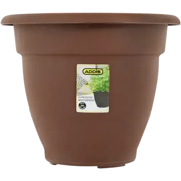 ADDIS Chocolate Brown Venus Plant Pot 36cm