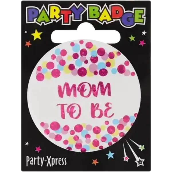 Party Xpress Mom To Be Party Badge