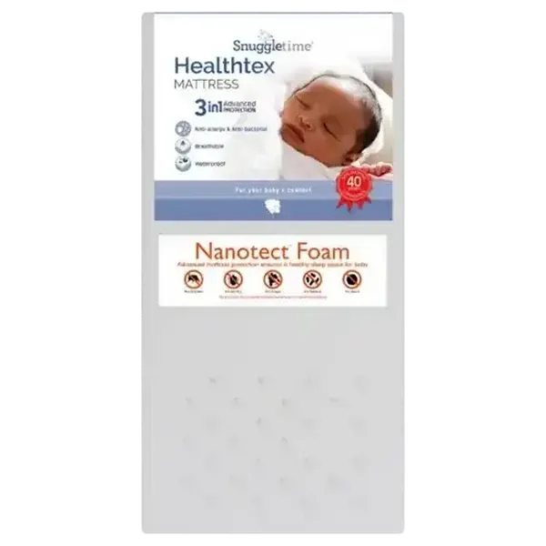 Snuggletime Standard Cot 3-In-1 Healthtex Mattress 550 x 1170mm