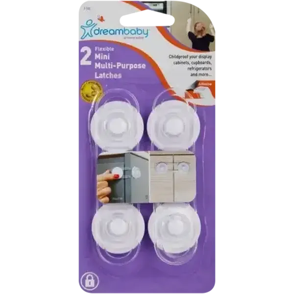 Dreambaby Multi-Purpose Mini Latches 2-Pack